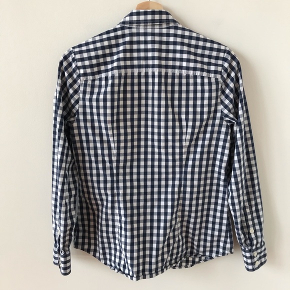 Vineyard Vines white and blue checkered top - Picture 7 of 11